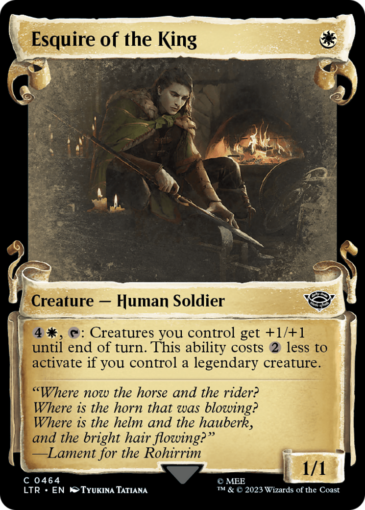 Esquire of the King [The Lord of the Rings: Tales of Middle-Earth Showcase Scrolls] | Jomio and Rueliete's Cards and Comics