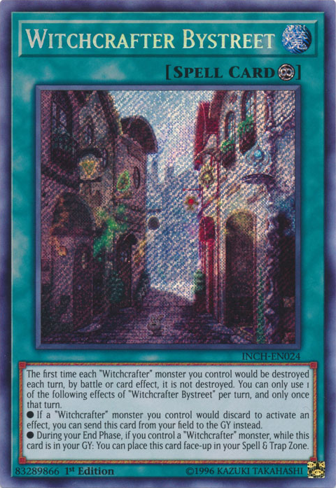 Witchcrafter Bystreet [INCH-EN024] Secret Rare | Jomio and Rueliete's Cards and Comics