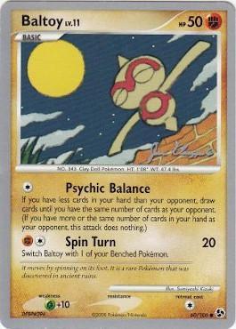 Baltoy LV.11 (60/106) (Psychic Lock - Jason Klaczynski) [World Championships 2008] | Jomio and Rueliete's Cards and Comics