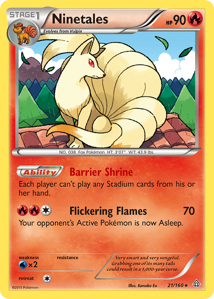 Ninetales (21/160) [XY: Primal Clash] | Jomio and Rueliete's Cards and Comics