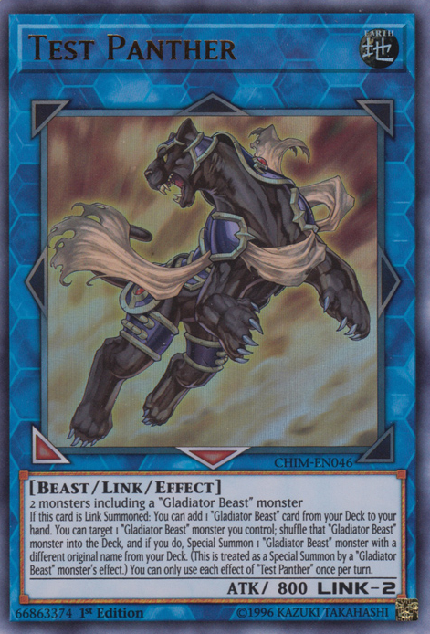 Test Panther [CHIM-EN046] Ultra Rare | Jomio and Rueliete's Cards and Comics