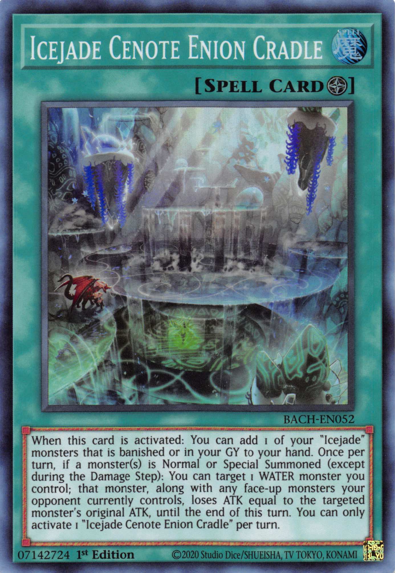 Icejade Cenote Enion Cradle [BACH-EN052] Super Rare | Jomio and Rueliete's Cards and Comics