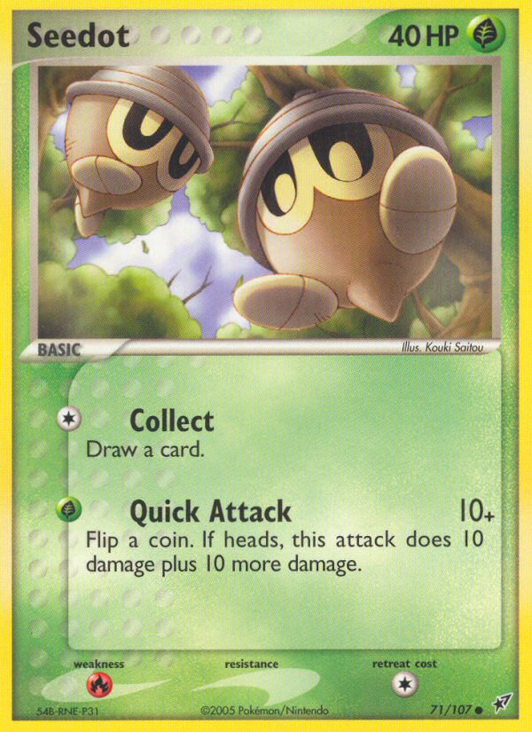 Seedot (71/107) [EX: Deoxys] | Jomio and Rueliete's Cards and Comics