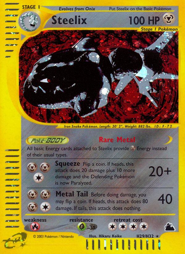 Steelix (H29/H32) [Skyridge] | Jomio and Rueliete's Cards and Comics