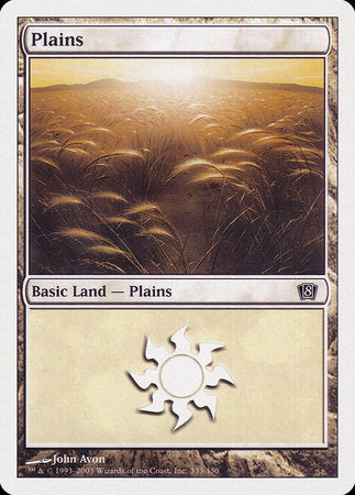 Plains (333) [Eighth Edition] | Jomio and Rueliete's Cards and Comics