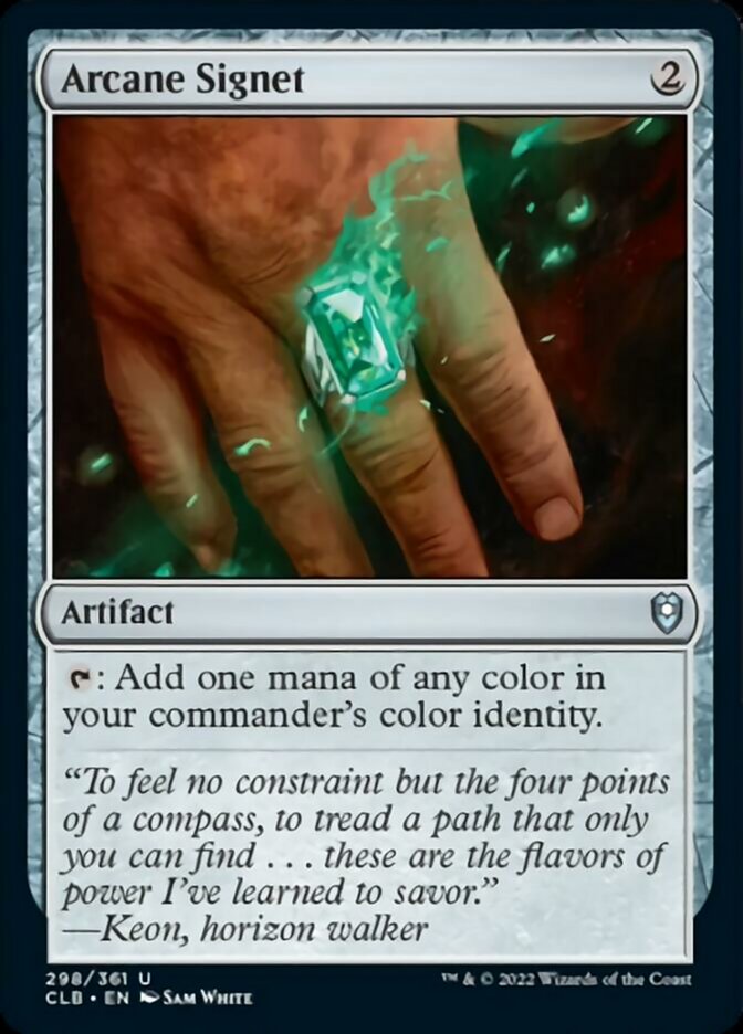 Arcane Signet [Commander Legends: Battle for Baldur's Gate] | Jomio and Rueliete's Cards and Comics