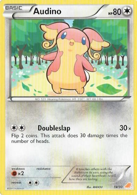 Audino (18/30) [Black & White: Trainer Kit - Excadrill] | Jomio and Rueliete's Cards and Comics