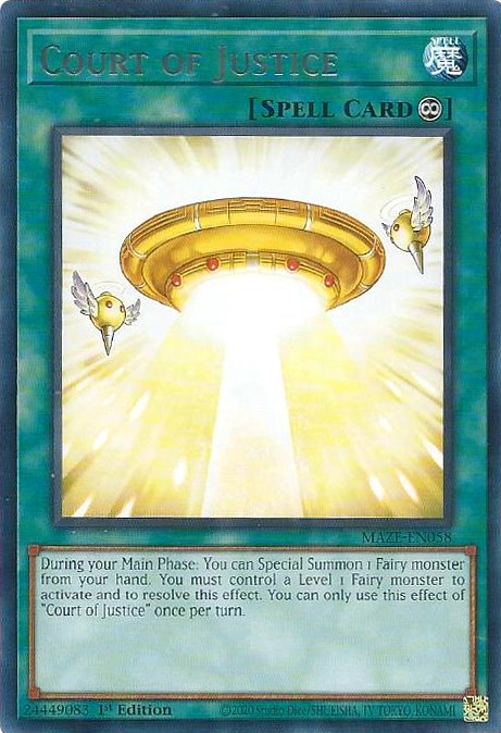 Court of Justice [MAZE-EN058] Rare | Jomio and Rueliete's Cards and Comics