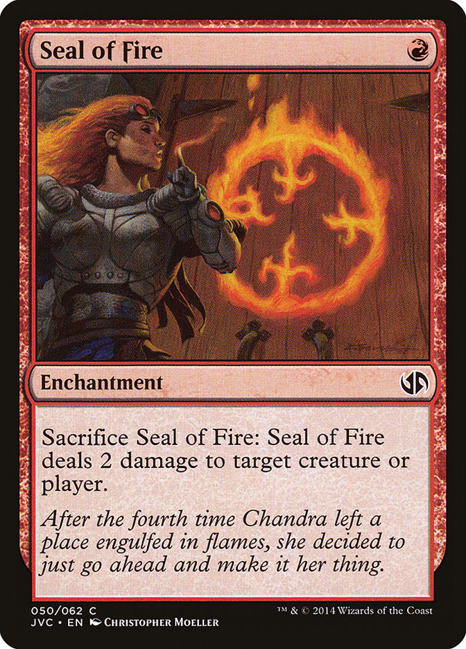 Seal of Fire [Duel Decks Anthology] | Jomio and Rueliete's Cards and Comics