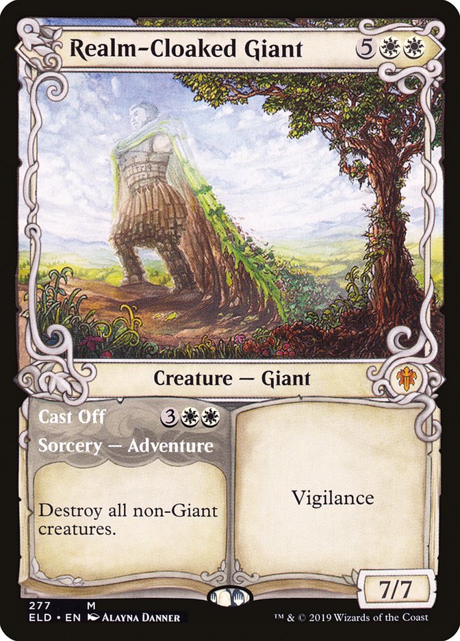 Realm-Cloaked Giant // Cast Off (Showcase) [Throne of Eldraine] | Jomio and Rueliete's Cards and Comics