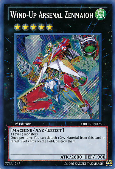 Wind-Up Arsenal Zenmaioh [ORCS-EN098] Secret Rare | Jomio and Rueliete's Cards and Comics