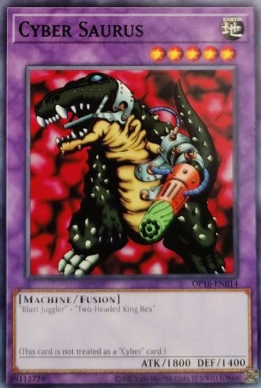 Cyber Saurus [OP16-EN014] Common | Jomio and Rueliete's Cards and Comics