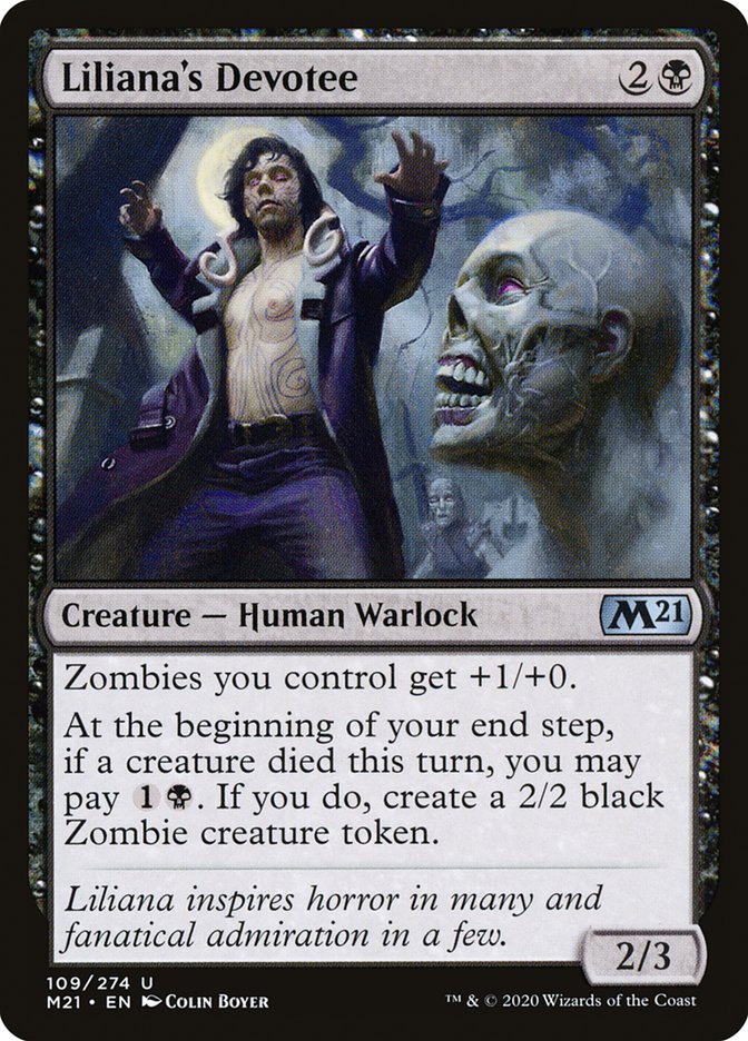 Liliana's Devotee [Core Set 2021] | Jomio and Rueliete's Cards and Comics