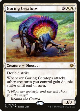 Goring Ceratops [Ixalan] | Jomio and Rueliete's Cards and Comics