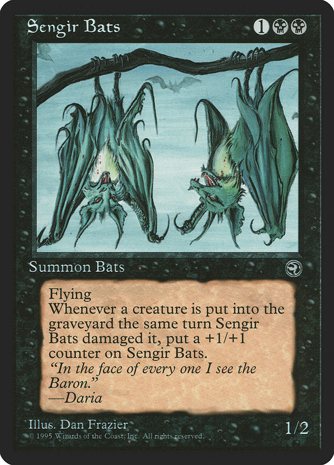 Sengir Bats (Daria Flavor Text) [Homelands] | Jomio and Rueliete's Cards and Comics