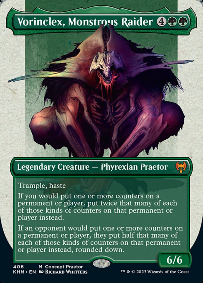 Vorinclex, Monstrous Raider (Borderless Concept Praetors) [Phyrexia: All Will Be One] | Jomio and Rueliete's Cards and Comics