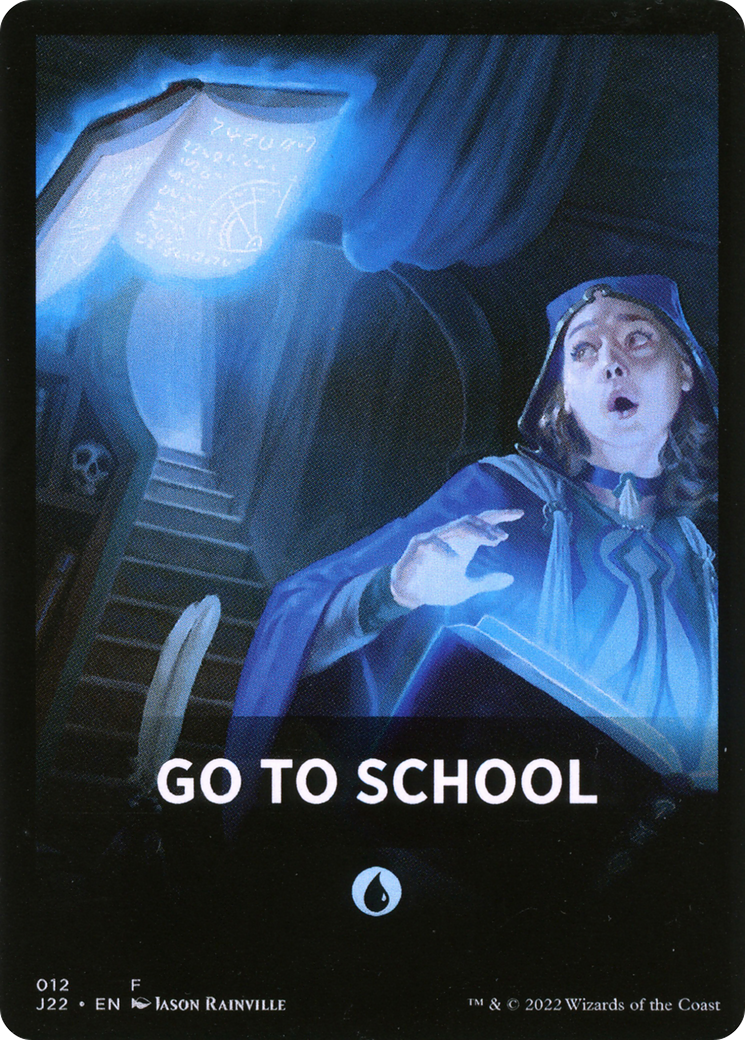 Go to School Theme Card [Jumpstart 2022 Front Cards] | Jomio and Rueliete's Cards and Comics