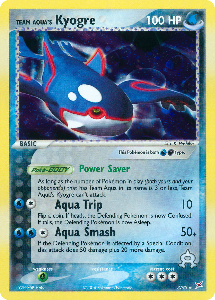 Team Aqua's Kyogre (3/95) (Theme Deck Exclusive) [EX: Team Magma vs Team Aqua] | Jomio and Rueliete's Cards and Comics