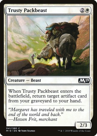 Trusty Packbeast [Core Set 2019] | Jomio and Rueliete's Cards and Comics