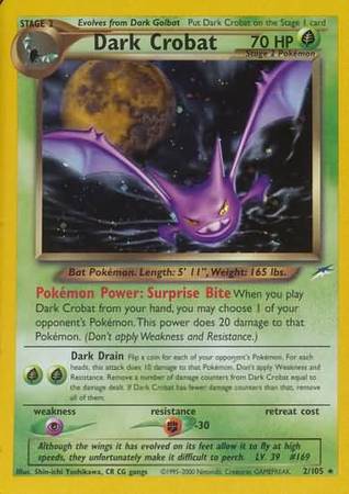 Dark Crobat (2/105) [Neo Destiny Unlimited] | Jomio and Rueliete's Cards and Comics