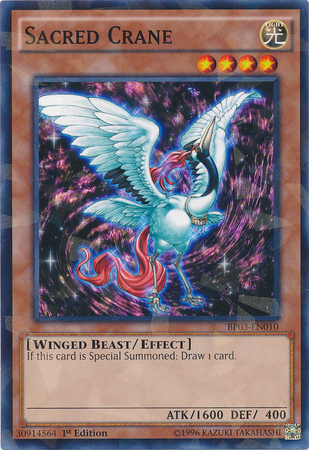 Sacred Crane (Shatterfoil) [BP03-EN010] Common | Jomio and Rueliete's Cards and Comics
