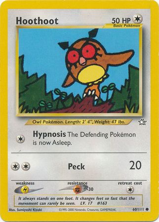 Hoothoot (60/111) [Neo Genesis Unlimited] | Jomio and Rueliete's Cards and Comics