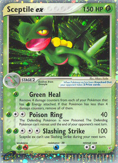 Sceptile ex (93/95) [EX: Team Magma vs Team Aqua] | Jomio and Rueliete's Cards and Comics
