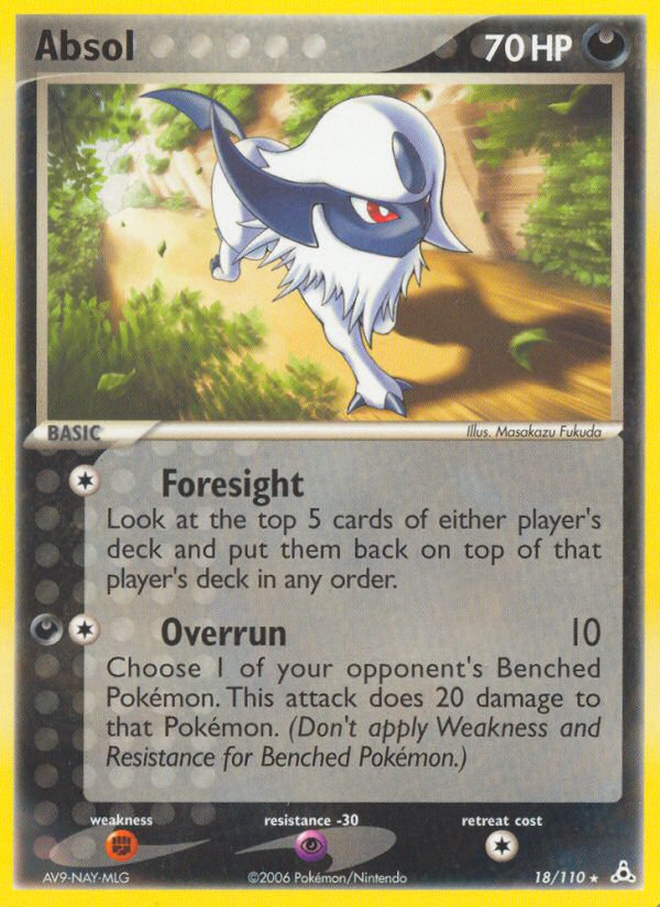Absol (18/110) [EX: Holon Phantoms] | Jomio and Rueliete's Cards and Comics