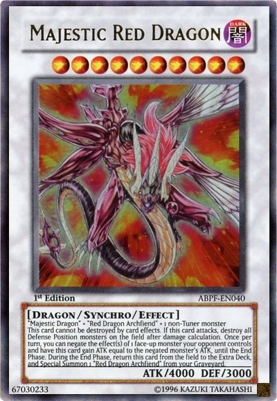 Majestic Red Dragon [ABPF-EN040] Ultra Rare | Jomio and Rueliete's Cards and Comics