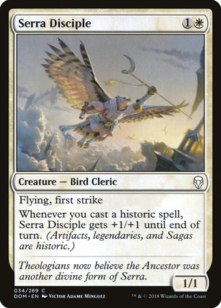 Serra Disciple [Dominaria] | Jomio and Rueliete's Cards and Comics