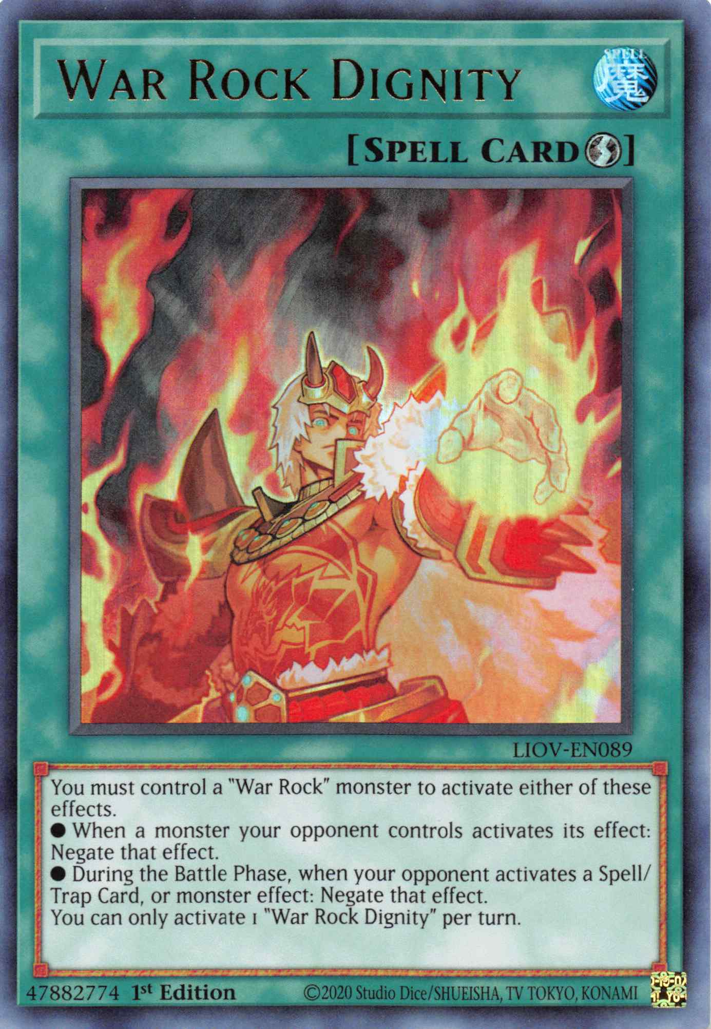 War Rock Dignity [LIOV-EN089] Ultra Rare | Jomio and Rueliete's Cards and Comics