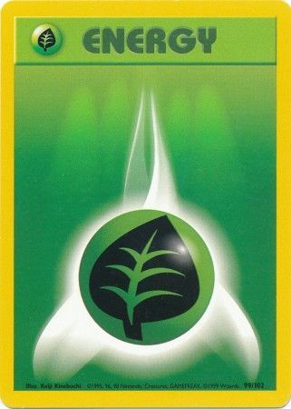 Grass Energy (99/102) [Base Set Unlimited] | Jomio and Rueliete's Cards and Comics