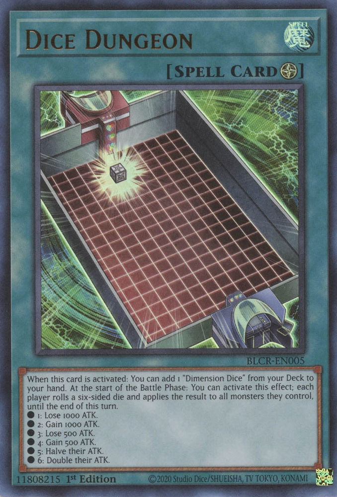 Dice Dungeon [BLCR-EN005] Ultra Rare | Jomio and Rueliete's Cards and Comics