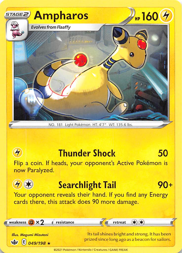 Ampharos (049/198) [Sword & Shield: Chilling Reign] | Jomio and Rueliete's Cards and Comics
