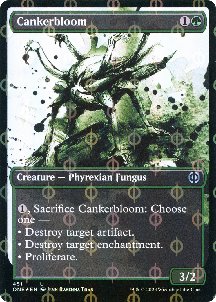 Cankerbloom (Showcase Ichor Step-and-Compleat Foil) [Phyrexia: All Will Be One] | Jomio and Rueliete's Cards and Comics