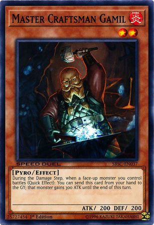 Master Craftsman Gamil [SBSC-EN037] Common | Jomio and Rueliete's Cards and Comics