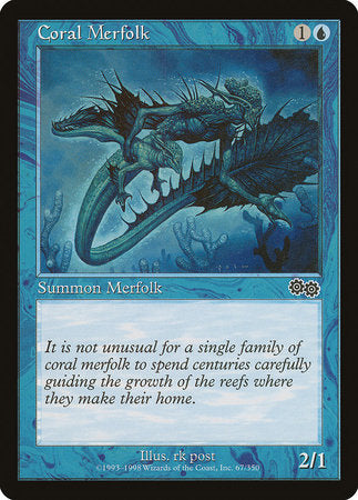 Coral Merfolk [Urza's Saga] | Jomio and Rueliete's Cards and Comics