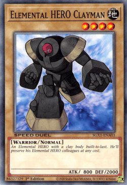 Elemental HERO Clayman [SGX1-ENA03] Common | Jomio and Rueliete's Cards and Comics