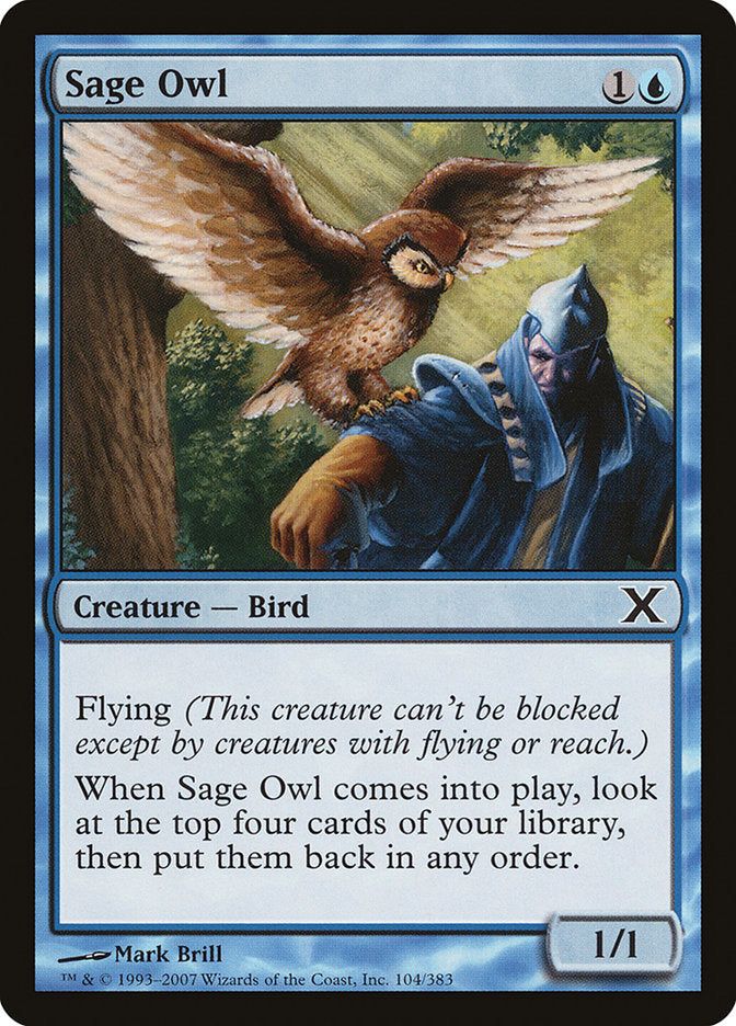 Sage Owl [Tenth Edition] | Jomio and Rueliete's Cards and Comics