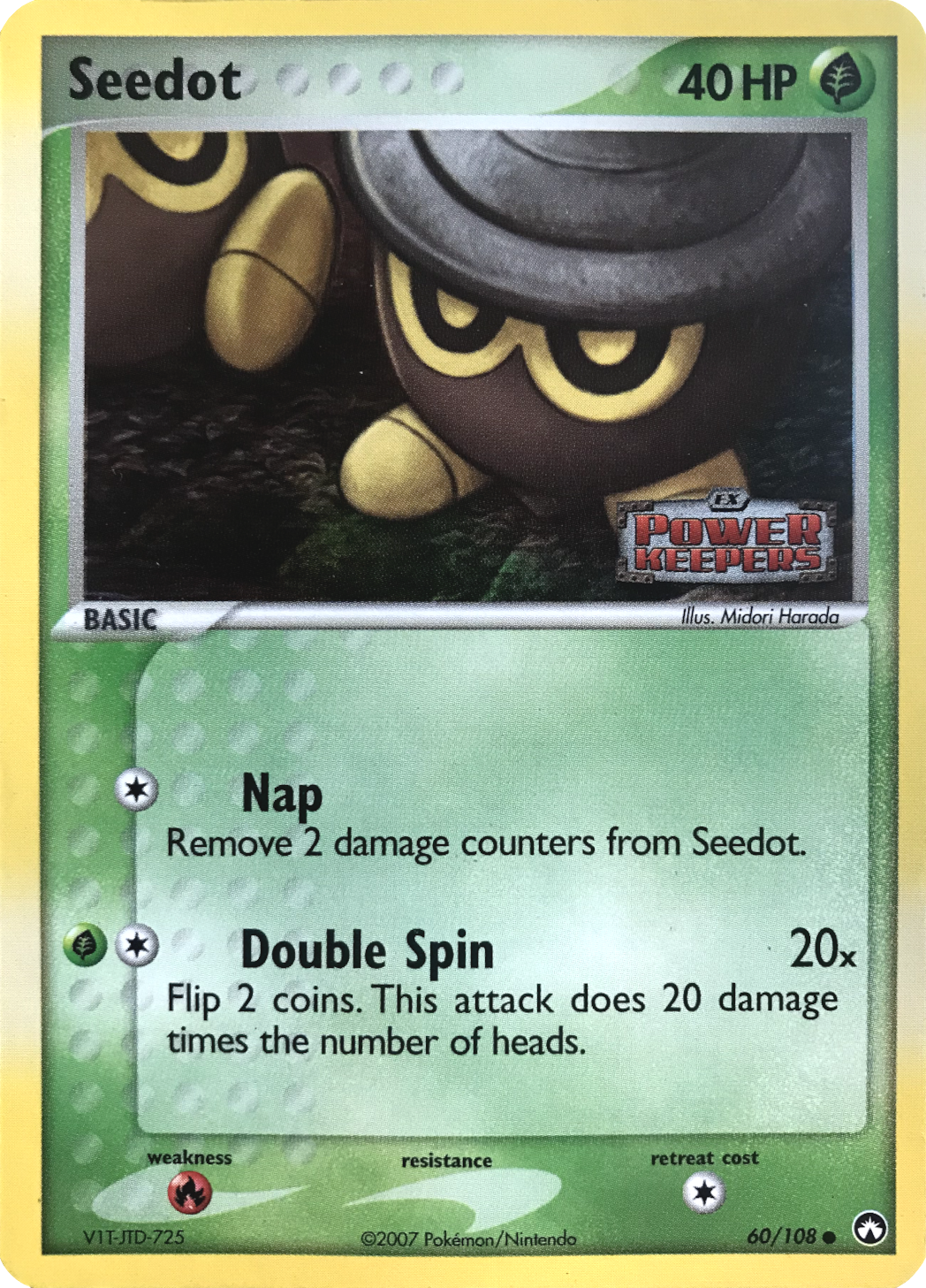 Seedot (60/108) (Stamped) [EX: Power Keepers] | Jomio and Rueliete's Cards and Comics