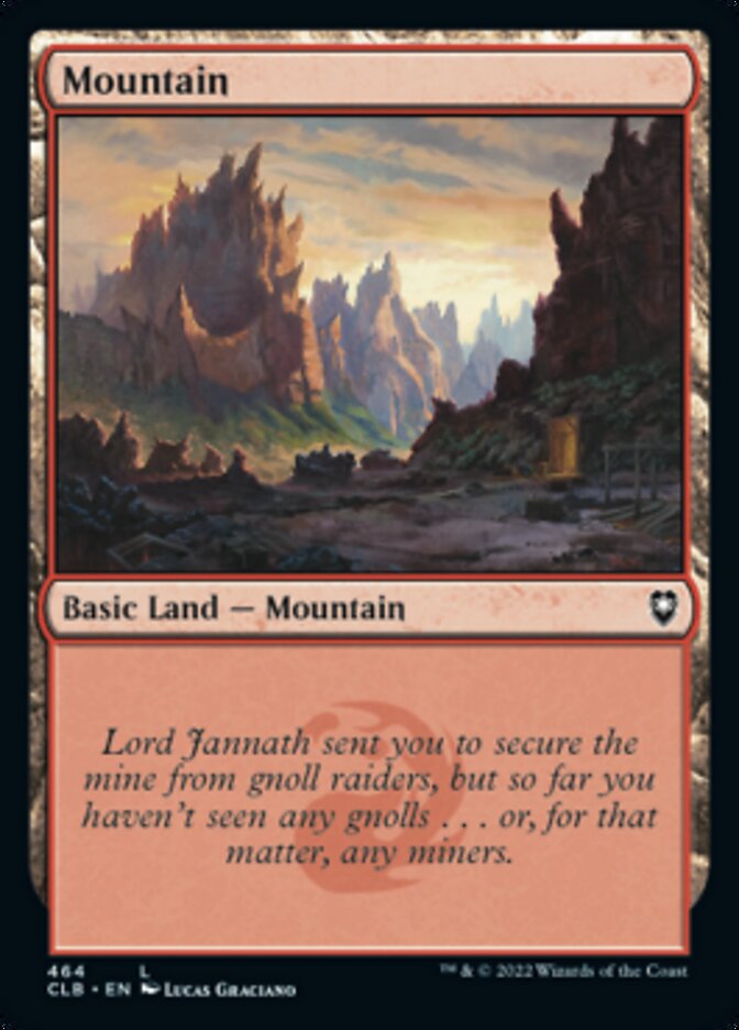 Mountain (464) [Commander Legends: Battle for Baldur's Gate] | Jomio and Rueliete's Cards and Comics