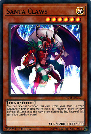 Santa Claws [AC18-EN012] Super Rare | Jomio and Rueliete's Cards and Comics