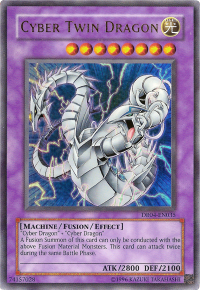 Cyber Twin Dragon [DR04-EN035] Ultra Rare | Jomio and Rueliete's Cards and Comics