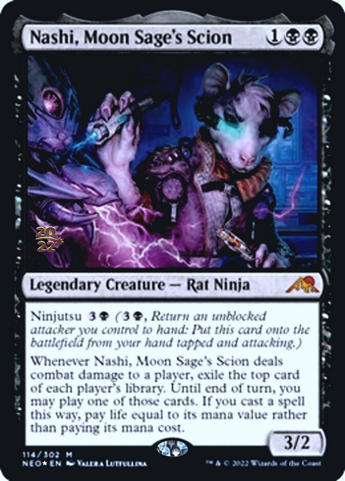 Nashi, Moon Sage's Scion [Kamigawa: Neon Dynasty Prerelease Promos] | Jomio and Rueliete's Cards and Comics