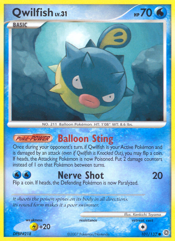 Qwilfish (101/132) [Diamond & Pearl: Secret Wonders] | Jomio and Rueliete's Cards and Comics