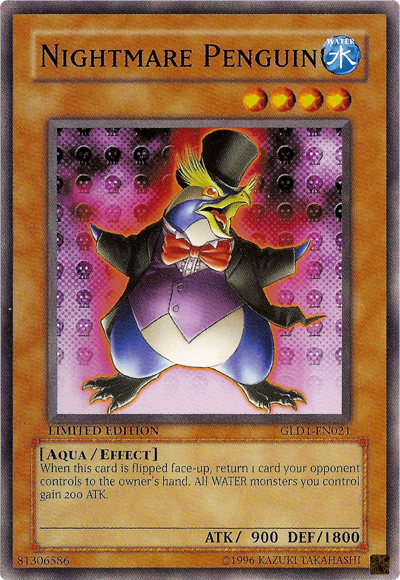 Nightmare Penguin [GLD1-EN021] Common | Jomio and Rueliete's Cards and Comics