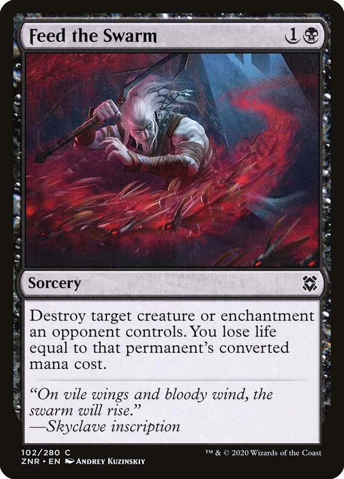 Feed the Swarm [Zendikar Rising] | Jomio and Rueliete's Cards and Comics