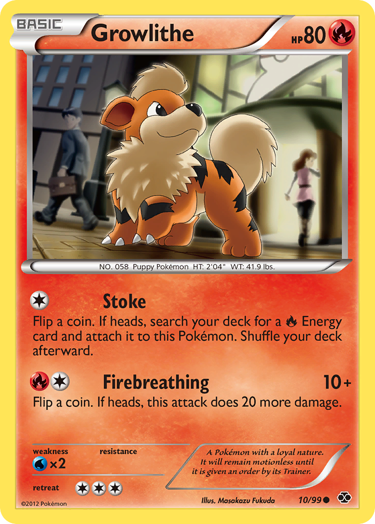 Growlithe (10/99) [Black & White: Next Destinies] | Jomio and Rueliete's Cards and Comics