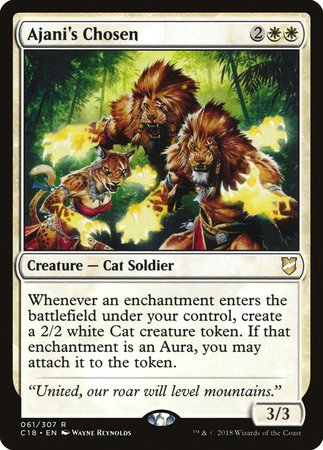 Ajani's Chosen [Commander 2018] | Jomio and Rueliete's Cards and Comics