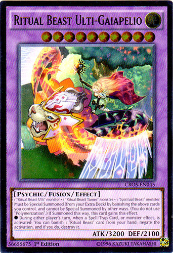 Ritual Beast Ulti-Gaiapelio (UTR) [CROS-EN045] Ultimate Rare | Jomio and Rueliete's Cards and Comics